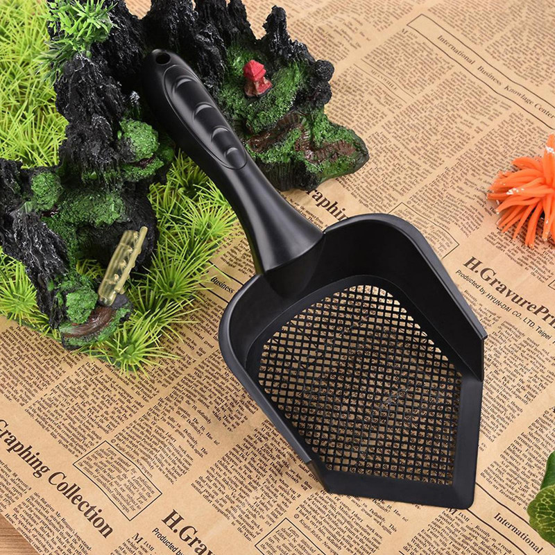 Pour chat Kitty Litter Scoop Petits trous Fine Litter Scooper Pelle pour Chien Lapins Hamster Snake Sifter Scoop