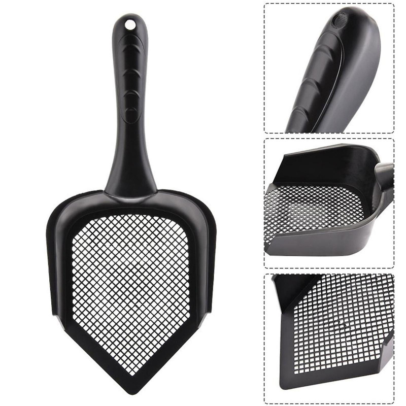 Pour chat Kitty Litter Scoop Petits trous Fine Litter Scooper Pelle pour Chien Lapins Hamster Snake Sifter Scoop
