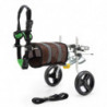 Fauteuil roulant de scooter pour chien handicapé avec poignée pour les petits chiens sécurité des pattes arrière