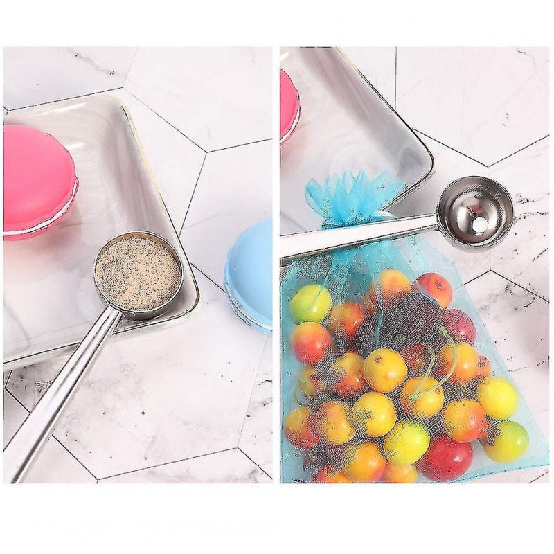 Coffee Measuring Spoon Sealing Clip, Coffee Bag Clip Stainless Steel Ground Coffee Coffee Scoop Spoon With Bag [...]