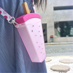 Kitchen Goodies Cute Popsicle Water Cup Fruit Water Cup Portable Plastic Water Cup With Lanyard Kitchen Goodies Cute Popsicle Water Cup Fruit Water Cup Portable Plastic Water Cup With Lanyard