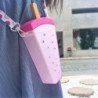 Kitchen Goodies Cute Popsicle Water Cup Fruit Water Cup Portable Plastic Water Cup With Lanyard