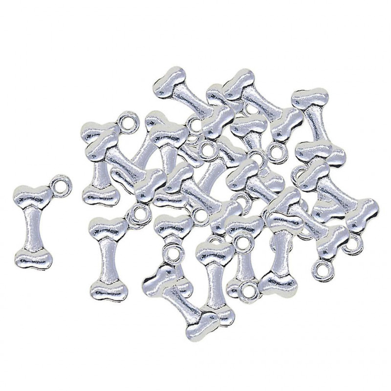 50x Tibetan Silver Cute Dog Pet Bone Shape Charms Pendant Diy Jewelry Making 50x Tibetan Silver Cute Dog Pet Bone Shape Charms Pendant Diy Jewelry Making