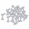 50x Tibetan Silver Cute Dog Pet Bone Shape Charms Pendant Diy Jewelry Making 50x Tibetan Silver Cute Dog Pet Bone Shape Charms Pendant Diy Jewelry Making