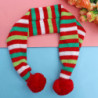 Stripe Pattern Puppy Cat Scarf Christmas Collar Pet Christmas Scarf For Dogs Pets Puppy Size M