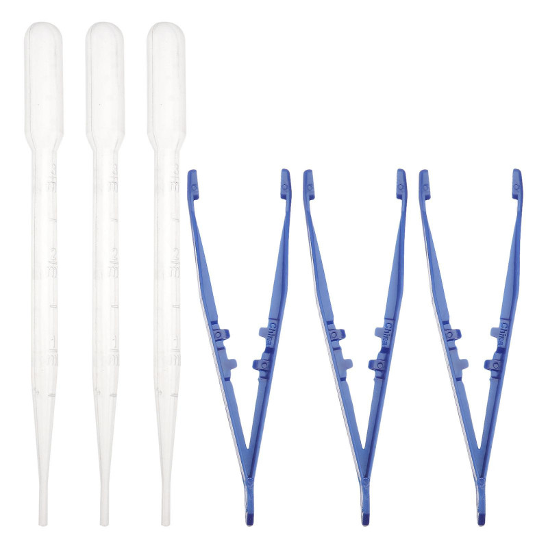 6pcs Reptiles Feeding Tweezer Plastic Clip Spider Lizard Food Feeding Clips