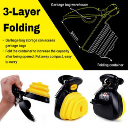 Dog Pet Travel Foldable Pooper Scooper With 1 Roll Decomposable Bags Poop Scoop Clean Pick Up Outdoor Excreta Cleaner