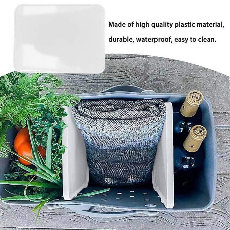 12pcs / set Plastique Durable Home avec Drill Clips Kitchen Bogg Bag Divider Tray