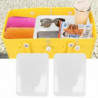 12pcs / set Plastique Durable Home avec Drill Clips Kitchen Bogg Bag Divider Tray