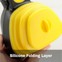 Dog Pet Travel Foldable Pooper Scooper With 1 Roll Decomposable Bags Poop Scoop Clean Pick Up Outdoor Excreta Cleaner