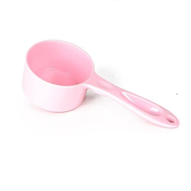 Yaju Sturdy Design Melamine Food Scoop For Dogs, Cats, Birds, Measuring Cups, Long Comfortable Handle, 1pcs, Pink