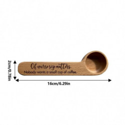 Coffee Measuring Scoop 2-In-1 Wood Engraved Coffee Scoop and Bag Clip Coffee Spoon Coffee Measuring Scoop 2-In-1 Wood Engraved Coffee Scoop and Bag Clip Coffee Spoon