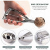 Ice Cream Scoops with Easy Trigger - Large Sized (6.3cm) 304 Stainless Steel Cookie Scoop