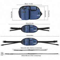 Pets Dog Leashes With Bag Running Hands Free Full Function Portable Waist Bag Collar Rope Dogs Leash Dog Outdoor [...]