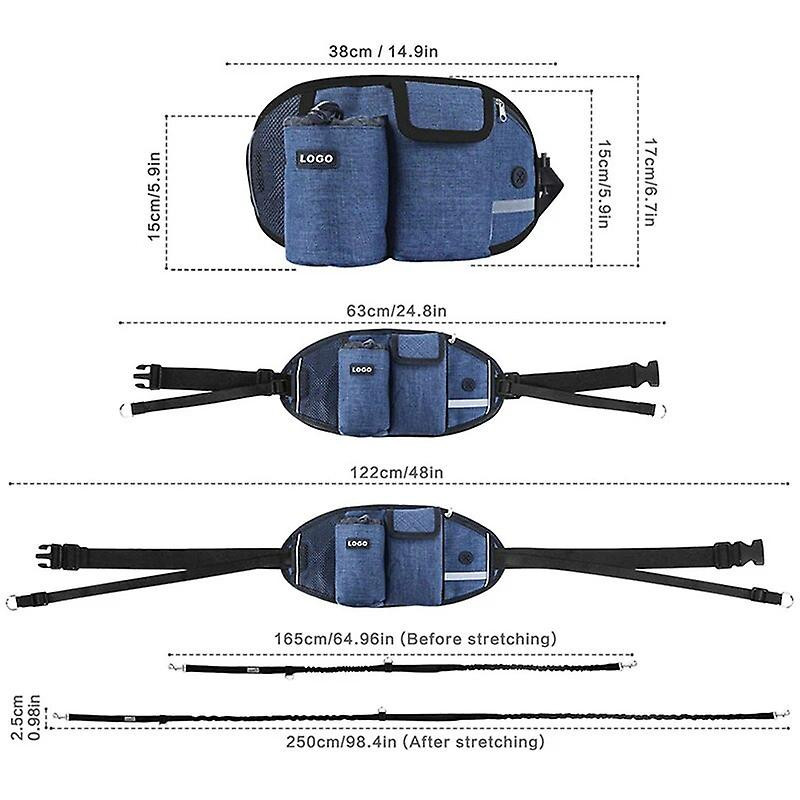 Pets Dog Leashes With Bag Running Hands Free Full Function Portable Waist Bag Collar Rope Dogs Leash Dog Outdoor [...]
