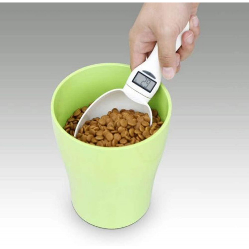 Pet Food Scoop Electronic Pet Food Measuring Spoons, for Dogs and Cats LCD Display for Measuring Pet