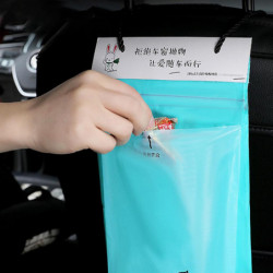 A Set Car Trash Bags Easy Stick-on Disposable Garbage Rubbish Cleaning Bags