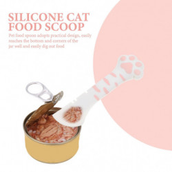 Silicone Cat Wet Food Spoon Manual Can Opener Multi-functional Pet Food Can Scoop Silicone Cat Wet Food Spoon Manual Can Opener Multi-functional Pet Food Can Scoop
