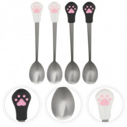 4Pcs Dog Cat Spoon Pet Can Spoon Stainless Steel Pet Food Spoon Cat Claw Spoon 4Pcs Dog Cat Spoon Pet Can Spoon Stainless Steel Pet Food Spoon Cat Claw Spoon