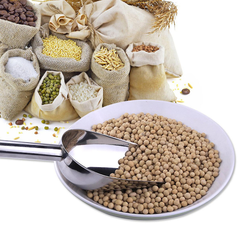 Multifunctional Scoops Stainless Steel Shovel for Pet Food Dry Goods Candies Popcorn Spices FlourRandom Handle Style