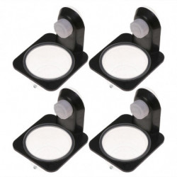4pcs Reptile Lizard Gecko Food Water Bowl Pet Accessories Supplies (Black) 4pcs Reptile Lizard Gecko Food Water Bowl Pet Accessories Supplies (Black)