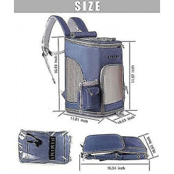 Sac à dos portable pour animaux de compagnie + tasse d’eau, avec maille anti-virus pliable, Rabb Sac à dos portable pour animaux de compagnie + tasse d’eau, avec maille anti-virus pliable, Rabb