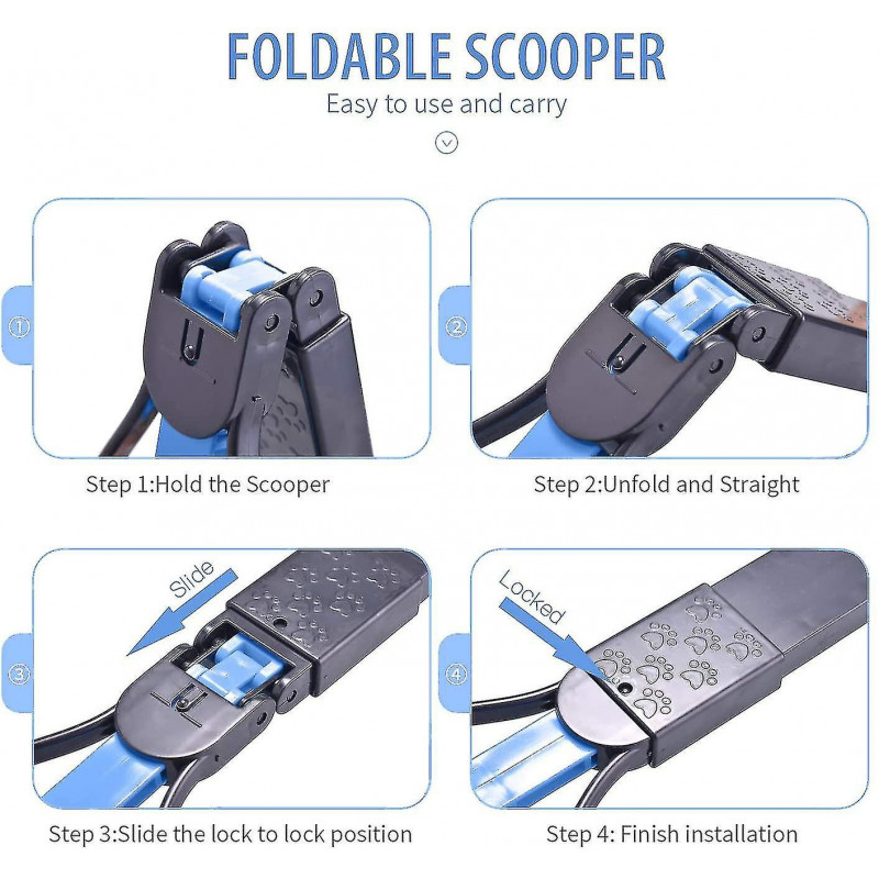 Ménage Chiot Chien Toilette Scoop Pelle Artefact Cueillette Excrément Clip Aussi