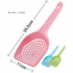 Small Plastic Litter Scoop for Cats, Durable Deep Scoop and Long Handle (6-Pack Random Colors) Small Plastic Litter Scoop for Cats, Durable Deep Scoop and Long Handle (6-Pack Random Colors)