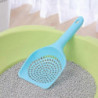 Small Plastic Litter Scoop for Cats, Durable Deep Scoop and Long Handle (6-Pack Random Colors)