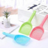 Small Plastic Litter Scoop for Cats, Durable Deep Scoop and Long Handle (6-Pack Random Colors)
