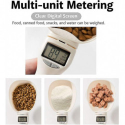 Cuillère à mesurer pour chien, cuillère de pesée avec écran Lcd pour chien chat lapin oiseaux croquettes nourriture zz Cuillère à mesurer pour chien, cuillère de pesée avec écran Lcd pour chien chat lapin oiseaux croquettes nourriture zz