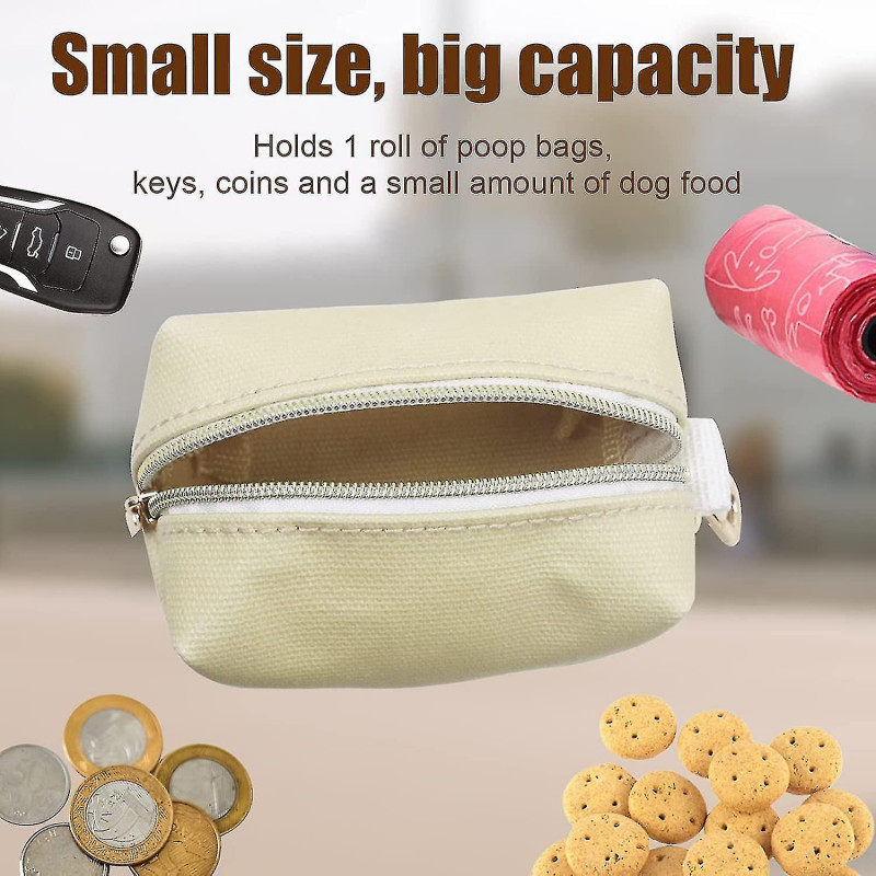 Waterproof Canvas Dog Waste Holder With Hook, Dog Waste Dispenser, Dog Poop Bag Holder For Walking Dogs, Pets [...]