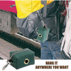 Waterproof Canvas Dog Waste Holder With Hook, Dog Waste Dispenser, Dog Poop Bag Holder For Walking Dogs, Pets [...]