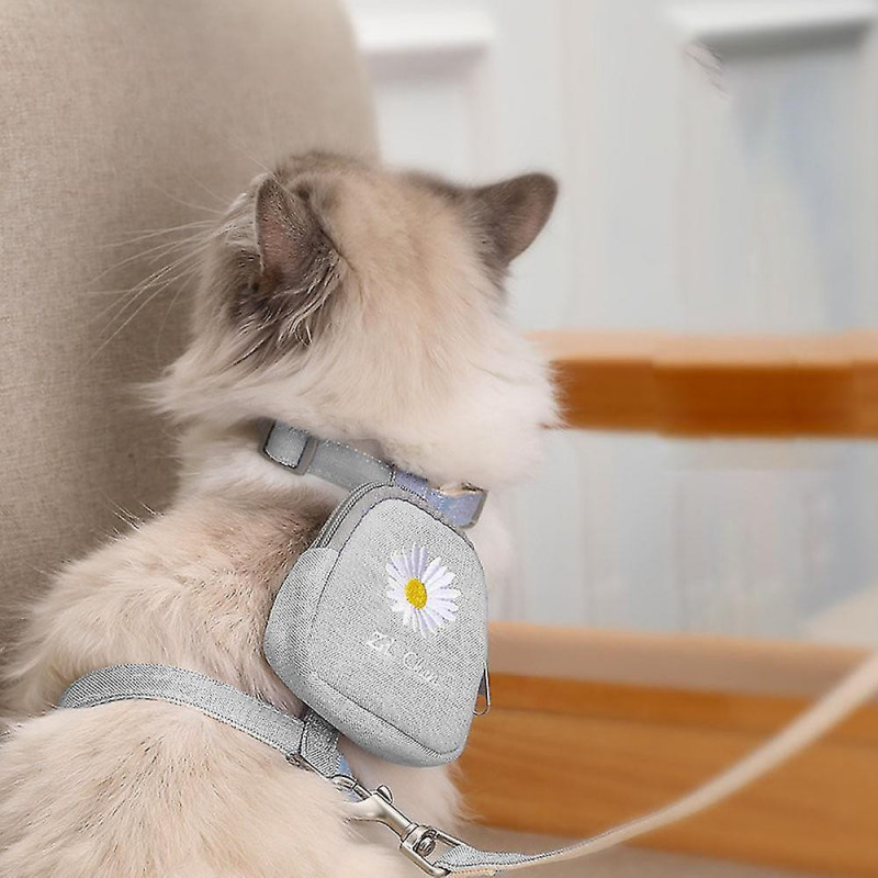 Pet Cat Supplies-petits Chats Et Chiens Traction Corde Poitrine Strap Pet Bac