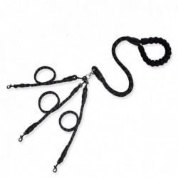 Detachable Multi-headed Cord, Gold Wool, Nylon, Wear-resistant Chains, A Pair Of Four Pet Supplies. Detachable Multi-headed Cord, Gold Wool, Nylon, Wear-resistant Chains, A Pair Of Four Pet Supplies.