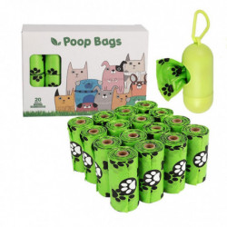 16 Rolls Eco-Friendly Dog Bag Outdoor Clean Garbage Bags Eco-Friendly No Odor