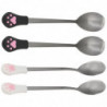 4pcs Dog Cat Spoon Pet Can Spoon Stainless Steel Pet Food Spoon Cat Claw Spoon