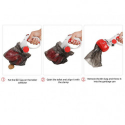 Animaux de compagnie Portable Handheld Dog Scooper Fecal Toilet Animaux de compagnie Portable Handheld Dog Scooper Fecal Toilet