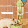 1 Set Rabbit Food Feeder Convenient Large Capacity Small Pet Food Feeding Dispenser Small Animals Supplies Mengxi