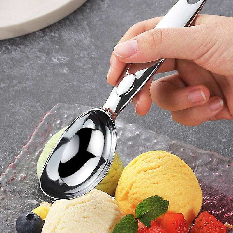 Dessert Scoop Eco-friendly Corrosion Resistant Stainless Steel Yogurt Jelly Cake Dessert Scoop For Kitchen