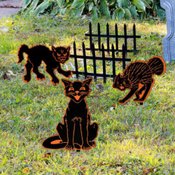 1/2 Black Signs Cat Durable And Stylish Garden Decoration For 1/2 Black Signs Cat Durable And Stylish Garden Decoration For