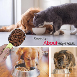 3-pack Dog Food Scoop Pet Food Scoop Cat Food Scooper 1 Cup Plastic Measuring Cups Sealing Clip Multi-function [...]