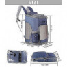 Sac à dos portable pour animaux de compagnie + tasse d’eau, avec maille anti-virus pliable, lapin, chien, chat, [...]
