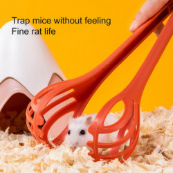 Hamster Catch Clip Simple Operation Comfortable Grip Cage Cleaning Long Handle Clip Tool Pet Hamster Catch Clip Simple Operation Comfortable Grip Cage Cleaning Long Handle Clip Tool Pet