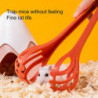 Hamster Catch Clip Simple Operation Comfortable Grip Cage Cleaning Long Handle Clip Tool Pet