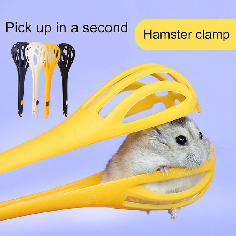 Hamster Clip Large Space Convenient Anti-bite Small Animal Cage Cleaning Long Handle Clip Pet