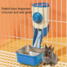 1 Set Rabbit Food Feeder Convenient Large Capacity Small Pet Food Feeding Dispenser Small Animals