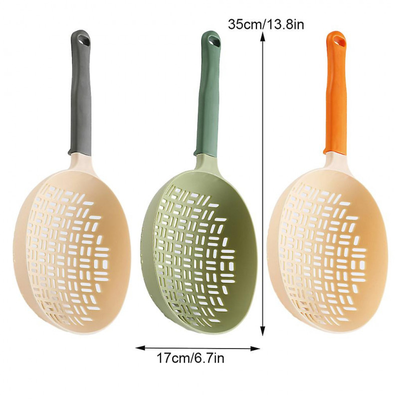1/2/3/5 Nylon Kitchen Spoon With Long Handle Food Grade Silicone