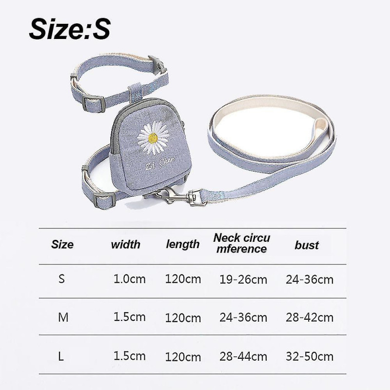 Pet Cat Supplies-petits Chats Et Chiens Traction Corde Poitrine Strap Pet Bac