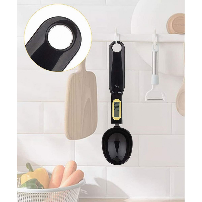 Digital Food Scale Spoon Kitchen Electronic Weighing Spoon, 500g/0.1g Electronic Measuring Spoon with LCD Display